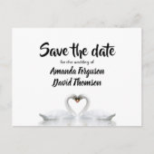 Save the Date Liebe Ankündigungspostkarte (Vorderseite)