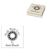 Save the Date Liebe Herzkranz Gummistempel (Stempel)