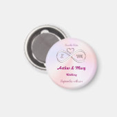 Save the Date Liebe ich dich unendlich. Magnet (Vorderseite/Rückseite)