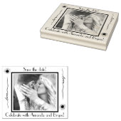 Save the Date Liebe Sonnenblumen und Ihr Foto Gummistempel (Stempel)