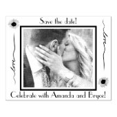 Save the Date Liebe Sonnenblumen und Ihr Foto Gummistempel (Prägung)