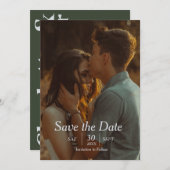 Save the Date: Liebe und Engagement Einladung (Vorne/Hinten)