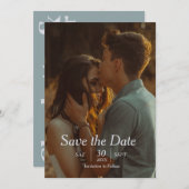 Save the Date: Liebe und Engagement Einladung (Vorne/Hinten)