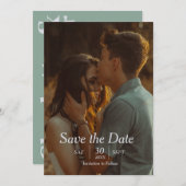 Save the Date: Liebe und Engagement Einladung (Vorne/Hinten)