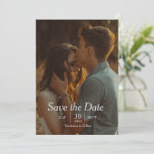 Save the Date: Liebe und Engagement Einladung (Stehend Vorderseite)