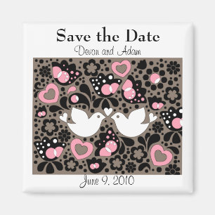 Save the Date Liebe-Vögel, die Magneten Wedding Magnet