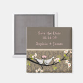 Save the Date, liebe Vögel Magnet (Vorderseite/Rückseite)
