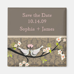 Save the Date, liebe Vögel Magnet