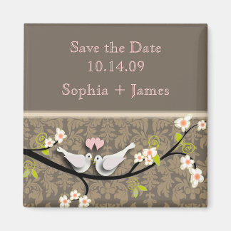Save the Date, liebe Vögel Magnet