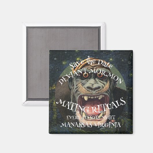 SAVE THE DATE LIEBER MORMON MATRITUALS MAGNET (Vorderseite/Rückseite)