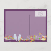 Save the Date liebt Vögel Postkarte (Rückseite)