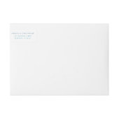 Save the Date Light Blue Tropical Palm Blätter (Vorderseite)