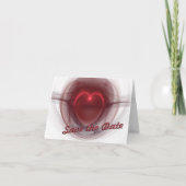 "Save the Date" Lighted Heart Custom Einladung (Vorderseite)