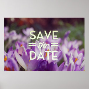 Save the Date Lila Blume Poster
