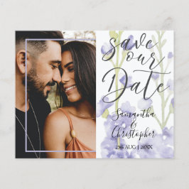 Save the Date Lila Hochzeit des Fotos