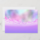 Save the Date Lila Pastelle im tropischen Ozean (Rückseite)