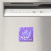 Save the Date, lila Rose Blume Magnet (In Situ (Geschirrspüler))