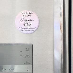 Save the Date Lila Wasserfarbmagnete Magnet