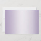 Save The Date | Lilac Shimmer Stripes Monogramm (Rückseite)