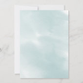 Save The Date | Lilac Watercolor Stroke Einladung (Rückseite)