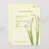 Save the Date, Lilienkarten Ankündigungspostkarte (Vorne/Hinten)