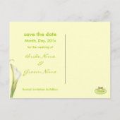 Save the Date, Lilienkarten Ankündigungspostkarte (Rückseite)