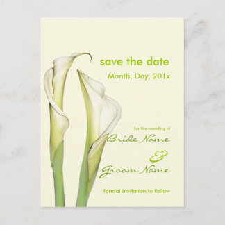 Save the Date, Lilienkarten Ankündigungspostkarte