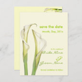 Save the Date, Lilienkarten Ankündigungspostkarte (Vorne/Hinten)