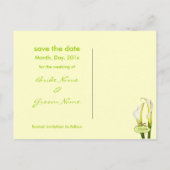 Save the Date, Lilienkarten Ankündigungspostkarte (Rückseite)