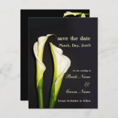 Save the Date, Lilienkarten Ankündigungspostkarte (Vorne/Hinten)