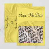 "Save the Date" Locken über Gelb Save The Date (Vorne/Hinten)