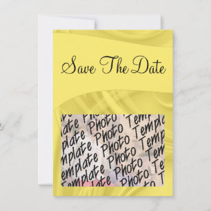 "Save the Date" Locken über Gelb Save The Date