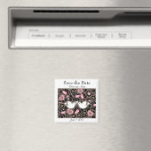 Save the Date Love Birds Wedding Magnet (In Situ (Geschirrspüler))