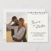 Save the Date Luftpost (Vorderseite)