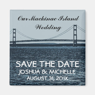 Save the Date Mackinac Insel-Hochzeit Magnet