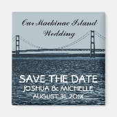 Save the Date Mackinac Island Wedding Magnet (Vorne)