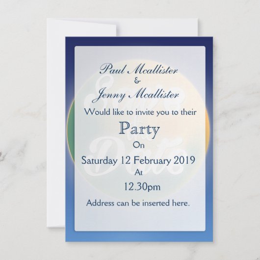 Save the Date Magical Moon Einladung (Vorderseite)