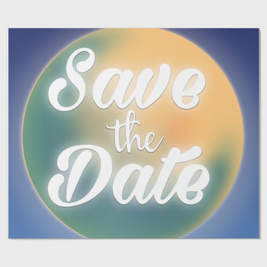 Save the Date Magical Moon Geschenkpapier (Flach)
