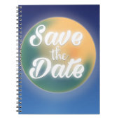 Save the Date Magical Moon Notizblock (Vorderseite)
