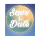 Save the Date Magical Moon Notizblock (Vorderseite)