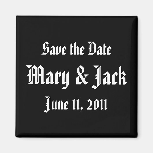Save the Date Magnet (Vorne)