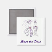 Save the Date Magnet (Vorderseite/Rückseite)