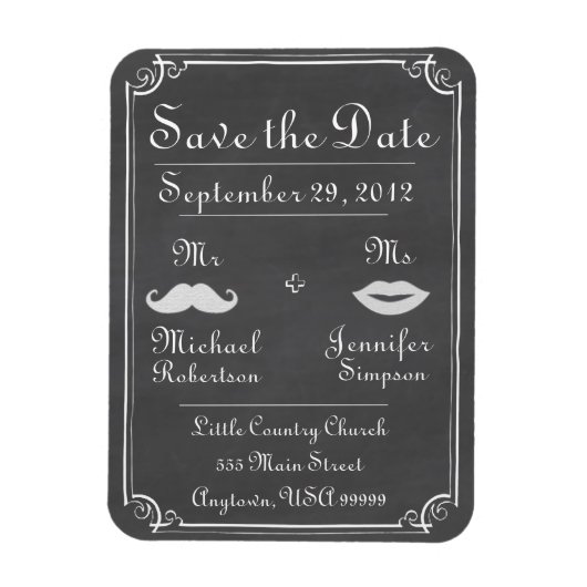 Save the Date Magnet (Vertikal)