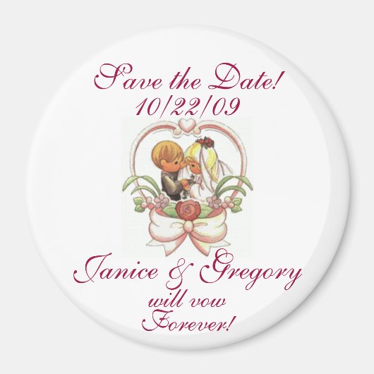 Save The Date! Magnet (Vorne)