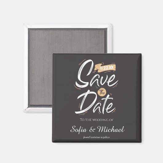 Save The Date Magnet (Vorderseite/Rückseite)
