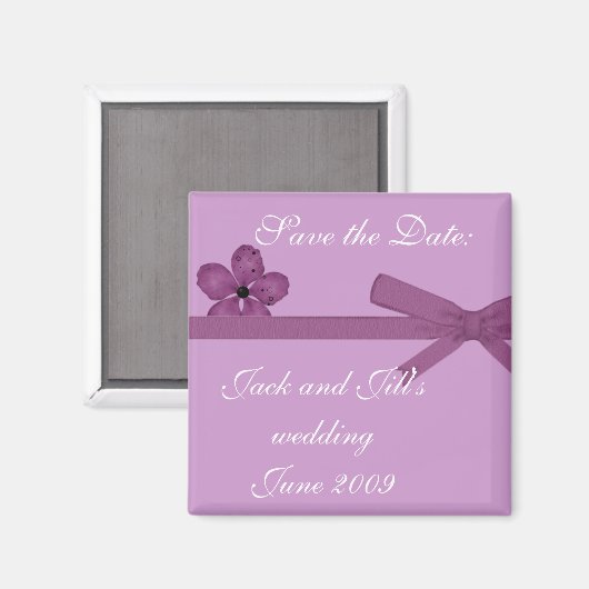 Save the Date Magnet (Vorderseite/Rückseite)