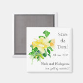 'Save the Date' Magnet, Dreaming Spires Rose Magnet (Vorderseite/Rückseite)