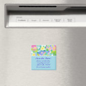 'Save the Date' Magnet, Frühlingsblumen Magnet (In Situ (Geschirrspüler))
