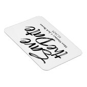 Save the Date Magnet für flexibles Foto (Rechte Seite)