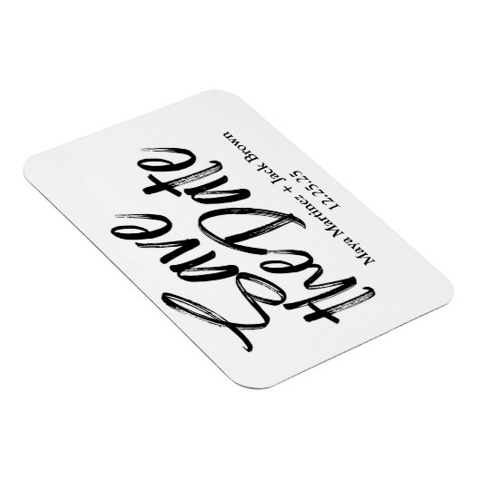 Save the Date Magnet für flexibles Foto (Rechte Seite)